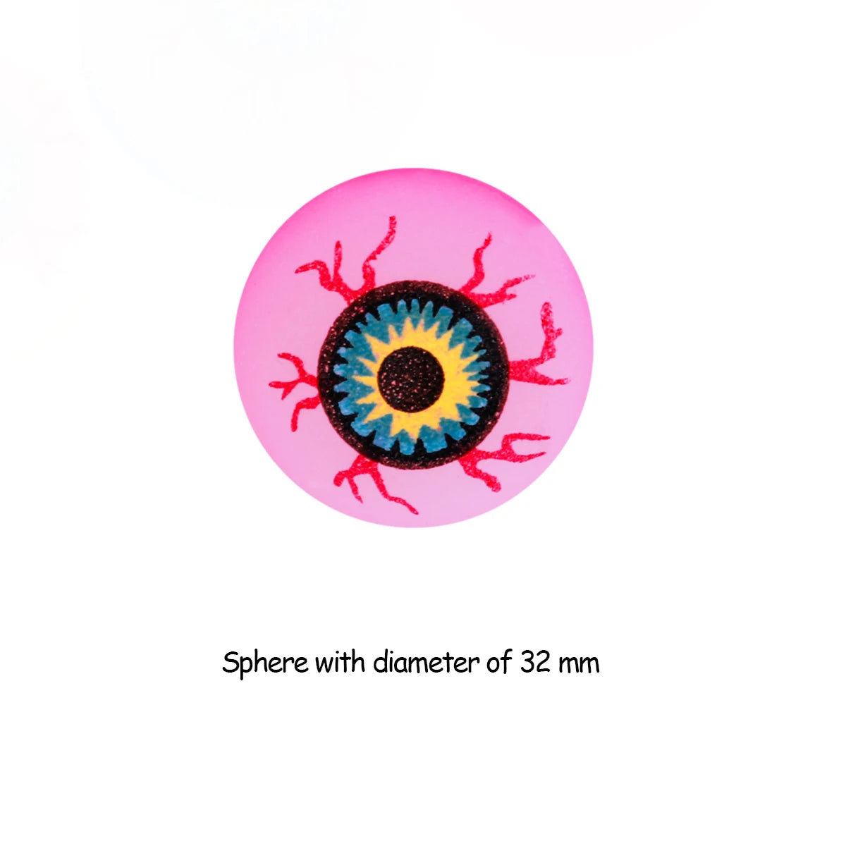 Illuminate Your Halloween with 10 Glow in the Dark Bouncy Eyeballs - Perfect for Spooky Parties and Frights