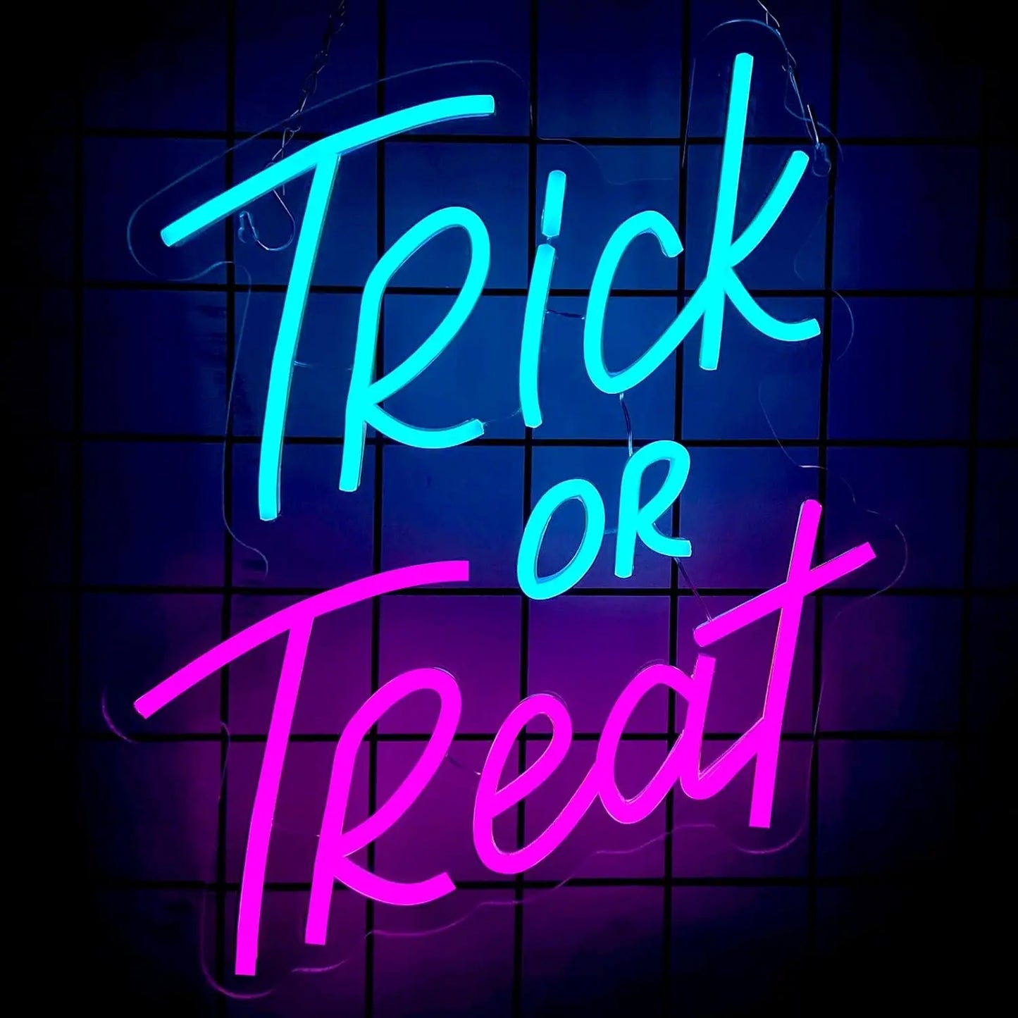 Illuminate Your Halloween with Captivating Trick-Or-Treat Neon Signs - USB-Powered Wall Decor for Home Bars, Salons, and Coffee Shops!