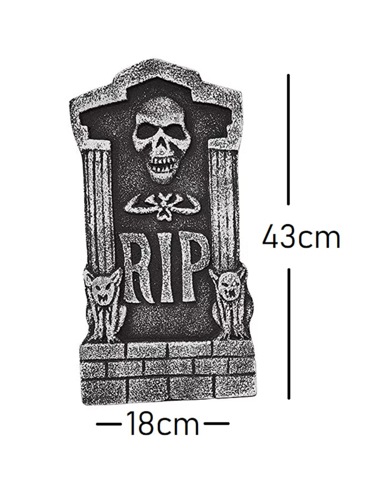 Transform Your Halloween with 4 Spooky 43Cm Tombstones – Perfect for Your Haunted Garden Display!