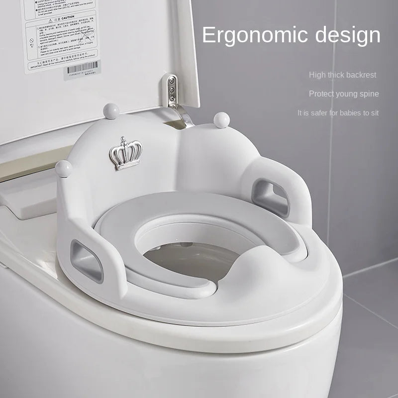 Portable Baby Crown Toilet Seat - Toddler Training Cushion for Easy Potty Success