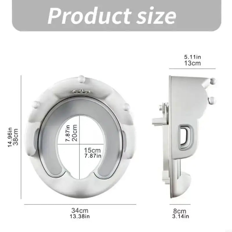 Portable Baby Crown Toilet Seat - Toddler Training Cushion for Easy Potty Success