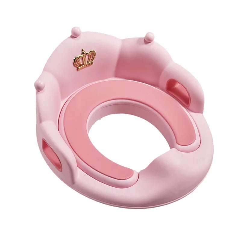 Portable Baby Crown Toilet Seat - Toddler Training Cushion for Easy Potty Success