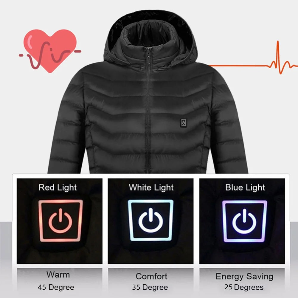 HEATURA CORE™ — Men’s Smart Heated Jacket | USB Winter Thermal Coat