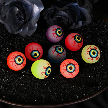Illuminate Your Halloween with 10 Glow in the Dark Bouncy Eyeballs - Perfect for Spooky Parties and Frights