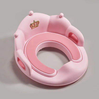 Portable Baby Crown Toilet Seat - Toddler Training Cushion for Easy Potty Success