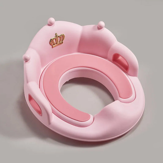 Portable Baby Crown Toilet Seat - Toddler Training Cushion for Easy Potty Success